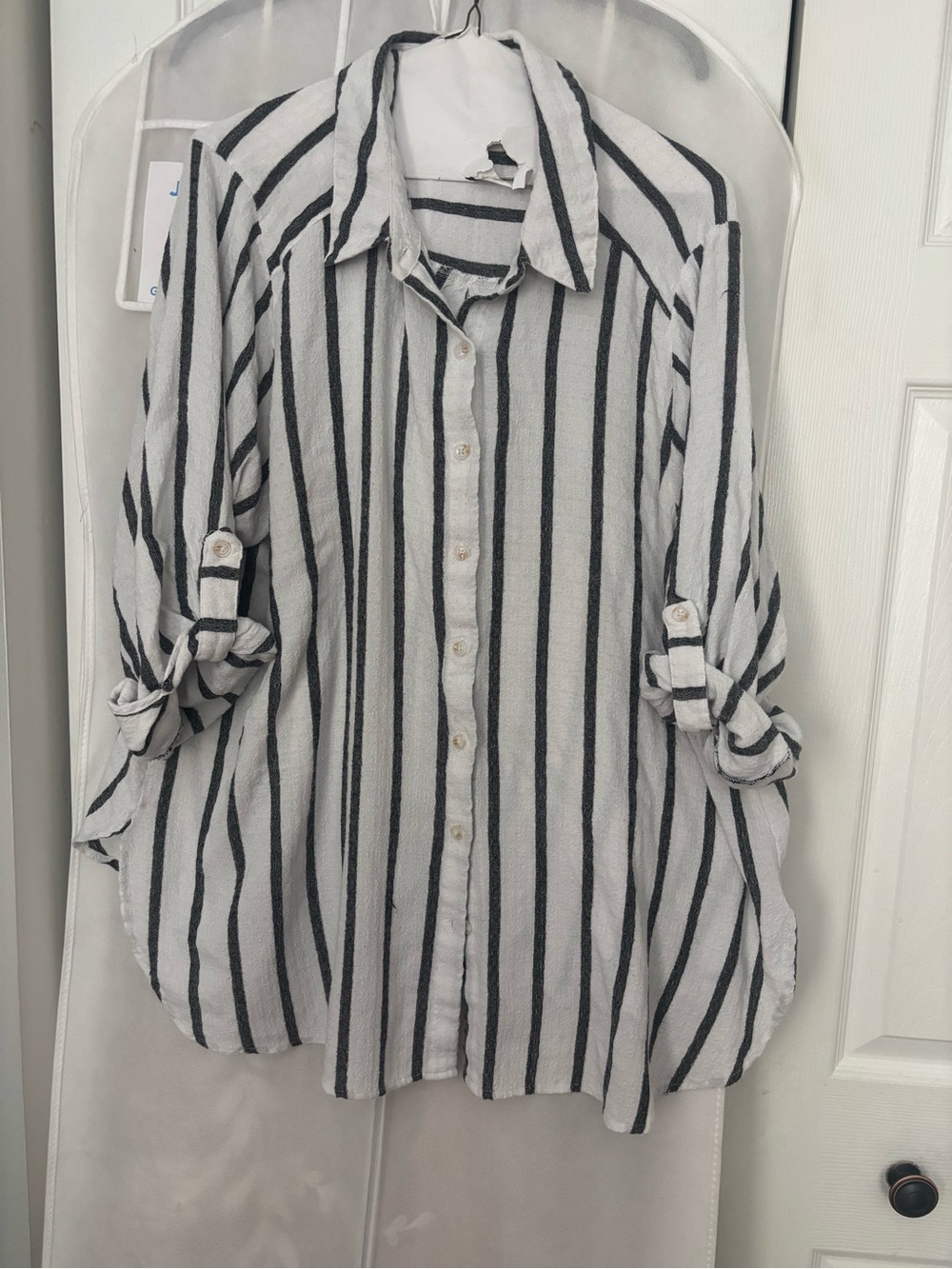 Women’s XL striped button down
